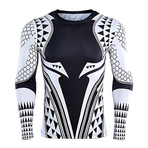 เสื้อรัดกล้ามเนื้อแขนยาวสำหรับ MMA ยิวยิตสู  รับสั่งทำสีพิเศษ เสื้อรัดกล้ามเนื้อแขนยาวสำหรับผู้ชาย MMA - Product Image 4