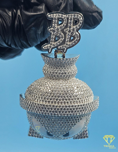 Colgante Alien Personalizado de Hip Hop para Hombre con Diamantes VVS Cultivados en Laboratorio en Plata de Ley 925, Joyería Hip Hop - Product Image 2