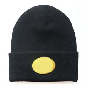 Gorro blanco con apliques de huevo amarillo, gorro de invierno unisex para adultos, estilo informal, 56-58CM - Product Image 2