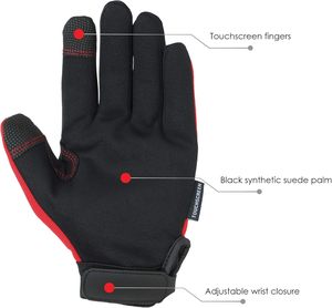 Nouveauté : Gants de mécanicien en cuir pleine main, robustes, légers et haute performance pour les travaux mécaniques industriels - Product Image 3