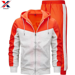 Custom Made Vintage Solid Track Suit 100% Cotton Fabric Material for Unisex Adults Sports Casual Wear Spring Factory Wholesale - Product Image 6