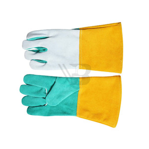 High Quality Welding Safety Work <b>Gloves</b> Palm Protective Welding Cow Leather Heavy Duty Safety <b>Gloves</b> Manufacturer Supplier - Product Image 2
