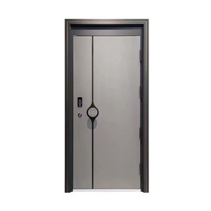 Sécurité extérieure Portes en fer Portes <span class=keywords><strong>d</strong></span>'<span class=keywords><strong>entrée</strong></span> Conception en acier Portes résidentielles pour la sécurité des maisons - Product Image 6