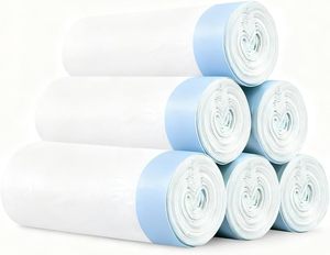 Unscented Drawstring Trash Bags for Home Trash Bag <b>Strong</b> Leak Proof Garbage Bags Thick for Bathroom Office Kitchen Litter <b>Box</b> - Product Image 1