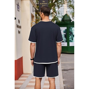 Custom Mens Streetwear <b>Set</b> Manufacturer Cotton T Shirt Cargo Shorts OEM Private Label Bulk - Product Image 3
