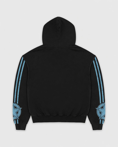 เสื้อฮู้ดดี้โอเวอร์ไซส์ลายพิมพ์ดิจิทัล ตกแต่งด้วยคริสตัล ซิปหน้า ผ้าฝ้าย 100% นุ่ม ระบายอากาศได้ดี เหมาะสำหรับฤดูหนาว แบบยูนิเซ็กซ์ - Product Image 2