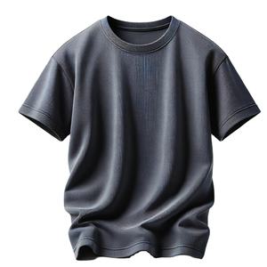T-shirt de compression à manches longues pour homme, coupe classique, poids lourd, 100 % coton, confortable et élégant, idéal pour l'impression personnalisée - Product Image 1