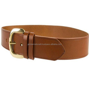 Ceinture en cuir pu pour hommes, tannage végétal italien plein Grain, décontracté, ceinture en cuir Tan, vis à rivet pour le réglage de la boucle - Product Image 1