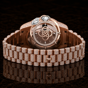 Reloj de Lujo con Diamantes Moissanite VVS para Hombre, Reloj de Pulsera de Acero Inoxidable Completamente Cubierto de Diamantes - Product Image 4