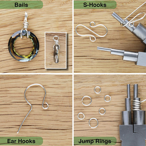 Pince à boucler pour la fabrication de bélières et anneaux de jonction, réparation de bijoux, pince multi-boucles pour le façonnage de bandes et de fils - Product Image 6