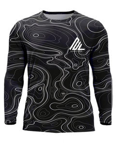 Chemise de pêche à manches longues avec capuche et masque facial, 100% polyester, respirante, anti-UV, séchage rapide, UPF 50, antibactérienne, unisexe, pour la pêche en plein air - Product Image 1