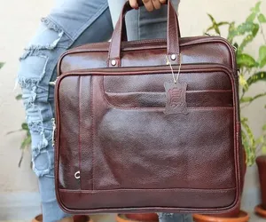 Style luxueux Double poignée sac à main sac de messager grande capacité voyage ordinateur portable en cuir élégant bureau utiliser sacs à main confortables - Product Image 2