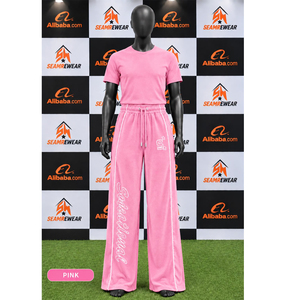 <b>Pink</b> <b>Men's</b> Wide Leg Pants Elastic Waist Drawstring Casual Sweatpants Heat Transfer Printing Side Stripe Lightweight Summer Wear - Product Image 1