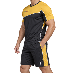 Fashion <b>Men</b> <b>Short</b> <b>Set</b> Matching <b>Top</b> <b>And</b> <b>Shorts</b> Lightweight Cotton Blend Fabric Soft Texture Relaxed Fit Everyday Casual Clothing - Product Image 3