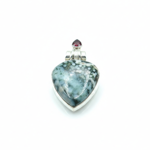 Boho Tree Agate <b>Heart</b> Pendant 925 Sterling Silver Rose Gold Yellow Gold Plated Handmade Gemstone Necklace <b>Charm</b> - Product Image 1