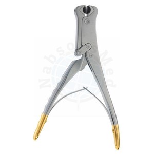 เครื่องตัดลวดและหมุดทังสเตนคาร์ไบด์ TC แบบ OEM สำหรับศัลยกรรมกระดูกและข้อ แบบสองระบบ ด้ามจับสีทอง สำหรับตัดลวด K-Wire และหมุด Steinmann - Product Image 5