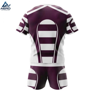 Uniforme de Rugby de Poliéster con Diseño Personalizado para Adultos - Alta Calidad, Ecológico, Transpirable, Unisex, Manga Corta, Servicio OEM Personalizado - Product Image 3