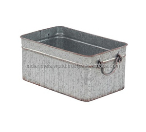 Macetas decorativas de metal para interiores y exteriores, jardineras decorativas modernas personalizadas y floreros, proveedores de India - Product Image 3