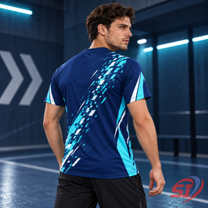 Custom Mens Dry Fit Anti-Wrinkle Lightweight Breathable Summer Training T-<b>Shirt</b> for Running Gym - Product Image 4
