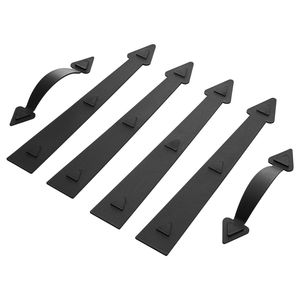 Kit Hardware Magnetico per Porta Garage, Decorazioni Nere Stile Carriage House, Nessuna Installazione Necessaria, Include Cerniere e Maniglie - Product Image 5