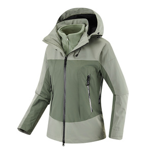 Unisex High Quality 3-in-1 -Tex Eco-Friendly <b>Waterproof</b> Zipper Quilted <b>Winter</b> Windbreaker Outdoor Camping Hiking <b>Jacket</b> - Product Image 4