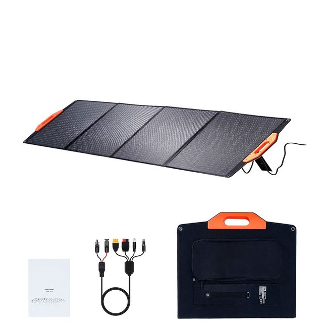 200W Portable Monocrystalline ETFE Solar Panel Charger 23% Efficiency Foldable Solar Panel with for MC4 60W/100W Power Output