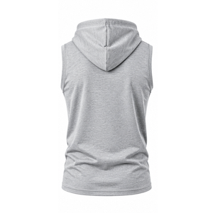 Mens Sleeveless Training <b>Hoodie</b> Athletic Cotton Gym Sweatshirt Custom Logo Fitness Apparel Wholesale Supplier Sleeveless Hoodies - Product Image 3