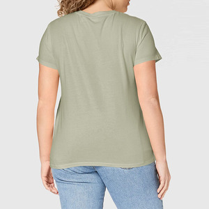 T-shirt femme coupe classique longueur standard, mode 2026 / T-shirt femme coupe classique longueur standard, élégant, décontracté, à manches courtes, haut tendance - Product Image 3