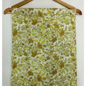 Tela de Algodón Cambray Estampada a Bloques 60x60, Tela de Algodón con Estampado Tradicional Jaipuri - Product Image 1