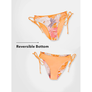 Conjunto de Bikini con Estampado Floral para Mujer 2026, Sexy, con Frente Fruncido, Acolchado, Lazos Laterales, Cintura Baja, Traje de Baño de Dos Piezas - Product Image 3