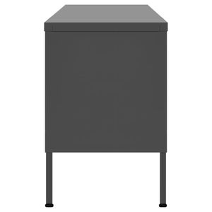 41.3 antracite "x 13.8" x 19.7 "acciaio TV Stand - Product Image 4