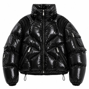Men's Premium Down Alternative Puffer <b>Jacket</b> Custom <b>Winter</b> Outerwear OEM Factory - Product Image 6