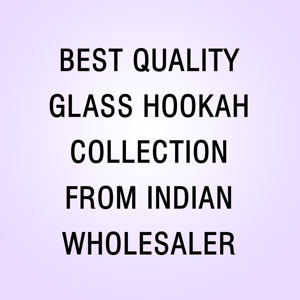 Moderna Cachimba India de Vidrio Esmerilado, Hecha a Mano, Envuelta en Seda, Ecológica, Decorativa, de Una Sola Manguera, Precio de Fabricación al Por Mayor Premium - Product Image 1