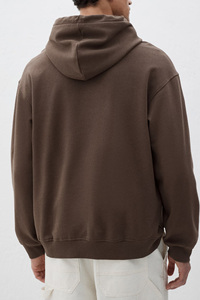 Customizable 2025 Hot Sale Beige Hoodie for Wholesale Embroidery & Printing Ready Premium Cotton Polyester <b>Fabric</b> Ideal Bulk - Product Image 2