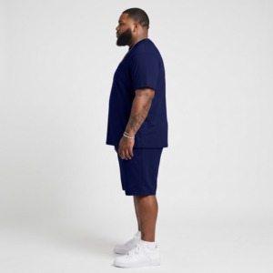 Custom Men's Plus Size Casual T-<b>Shirt</b> Set With Cartoon <b>Beer</b> Print O-Neck Short Sleeve Knitted Cotton Loose Fit - Product Image 2
