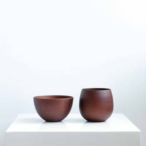 Wooden <b>Tea</b> <b>Cup</b> With <b>Saucer</b> Round Shape Minimalist Design Handle Natural Finish Rustic Drinkware Set - Product Image 3