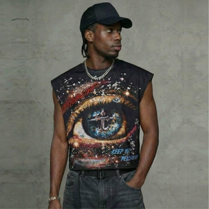 Camiseta de Manga Corta para Hombre, Personalizada por el Fabricante, 100% Algodón Grueso, Impresión Serigráfica, Ecológica, de Secado Rápido, Estilo Vintage - Product Image 1