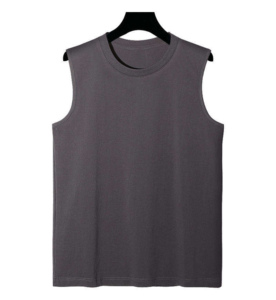 Slim Smart <b>Men's</b> O-Neck Sleeveless Tank Top Solid Color Knitted Casual <b>Vest</b> Black <b>White</b> Gray 2026 - Product Image 5