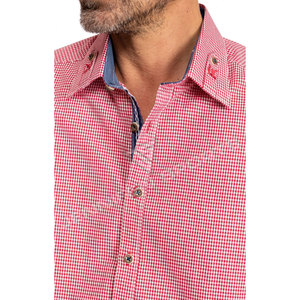 Camisa Casual a Cuadros de Algodón Estilo Bávaro Personalizada 2026, Camisa de Vestir Tejida, Servicio de Diseño de Ropa OEM - Product Image 3