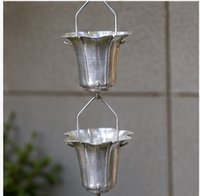 Chaîne de pluie décorative en aluminium pour gouttière, décoration suspendue pour drainage des eaux de pluie en extérieur