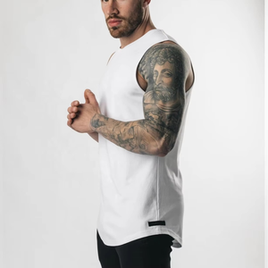 Wholesale <b>RAZER'S</b> IMPEX Hip Hop Quick Dry Breathable Eco-Friendly Anti-Bacterial Anti-Static Cotton Tank Tops <b>Men</b> Custom Logo - Product Image 4