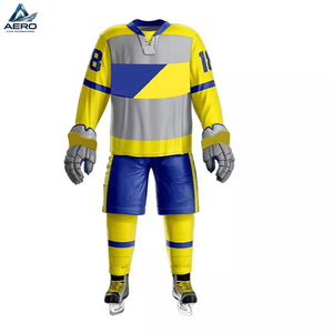 Uniforme de Hockey de Alto Rendimiento con el Estilo Más Reciente, Número y Marca Personalizados, Uniforme de Hockey sobre Hielo Completamente Sublimado - Product Image 1