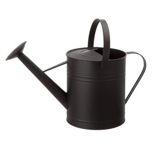 Fontaine de jardin en métal noir avec long bec verseur, design moderne, écologique, installation sur table pour usage extérieur en jardin - Product Image 1