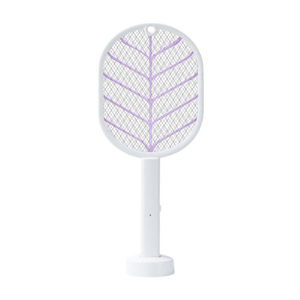 Lampe anti-moustiques électrique, design feuille, portable, rechargeable, contrôle des insectes d'intérieur, plastique blanc, électronique, 480 heures - Product Image 1