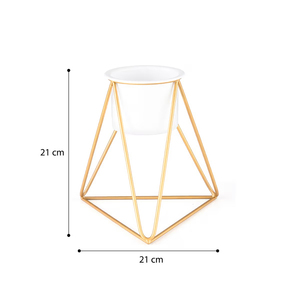 Pot de fleurs de qualité supérieure pour la décoration de la maison, support unique finition dorée, taille personnalisée, prix le plus bas, décoration de présentoir - Product Image 6