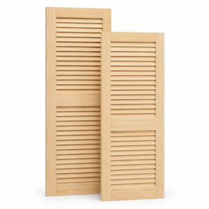 Portes intérieures en bois massif de qualité supérieure pour chambres, salons et intérieurs de maison – Porte battante élégante et durable à persiennes pour café - Product Image 1
