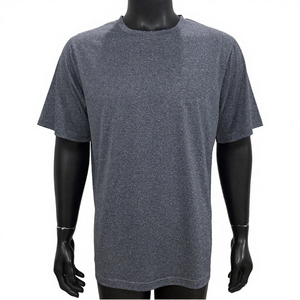 เสื้อยืดคอกลมแขนสั้นสีเทาสำหรับผู้ชาย ทรงปกติ สไตล์ลำลอง ผ้าเจอร์ซีย์คอตตอน 100% ระบายอากาศได้ดี น้ำหนัก 320 กรัม - Product Image 1