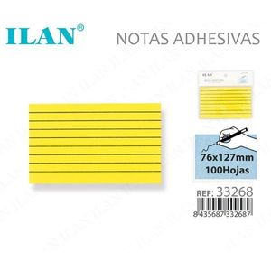 Ilan Foglietti Adesivi 76x127mm Gialli 100 Fogli - Product Image 1