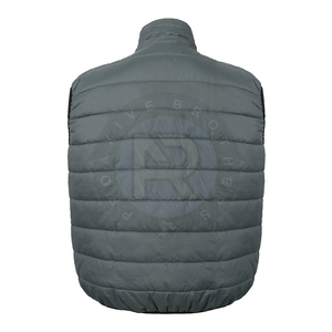 Gilet Homme Décontracté d'Extérieur Sans Manches Respirant Hiver Chaud Léger Col Rabattu Fermeture Éclair Tendance - Product Image 4