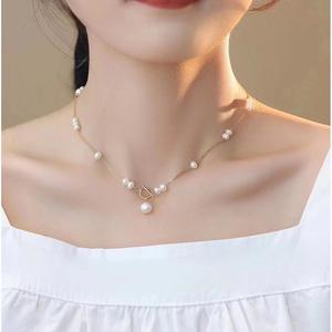 Collar de Perlas de Agua Dulce de Plata de Ley S925 de Alta Calidad con Hebilla de Cielo Estrellado, Estilo Zhuji, Producto Premium - Product Image 3